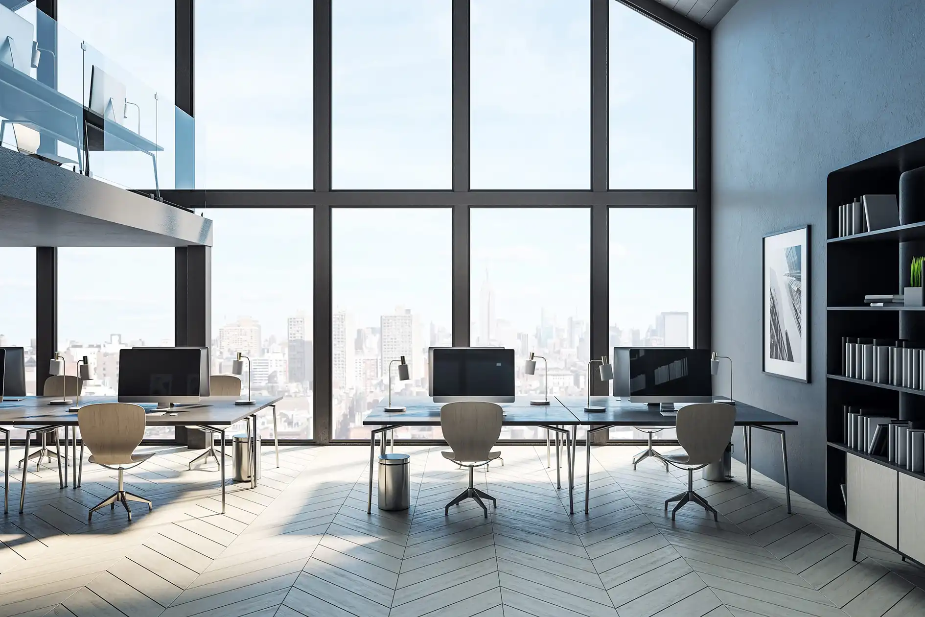 仕事環境が整備されているオフィスの様子